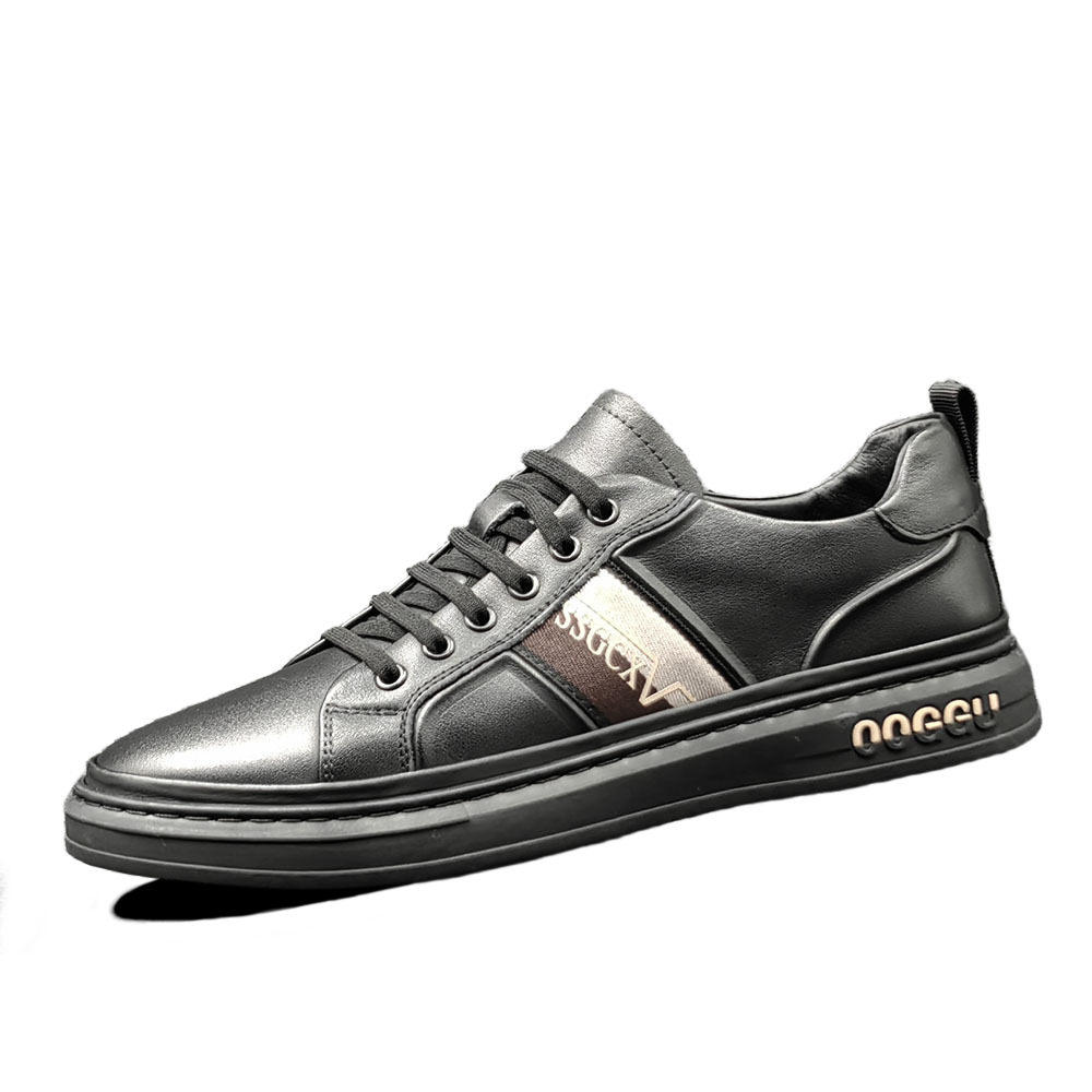 

SENJIALUO Баланс устойчивые к истиранию противоскользящие низкие скейтбордские туфли мужские черные, цвет Black