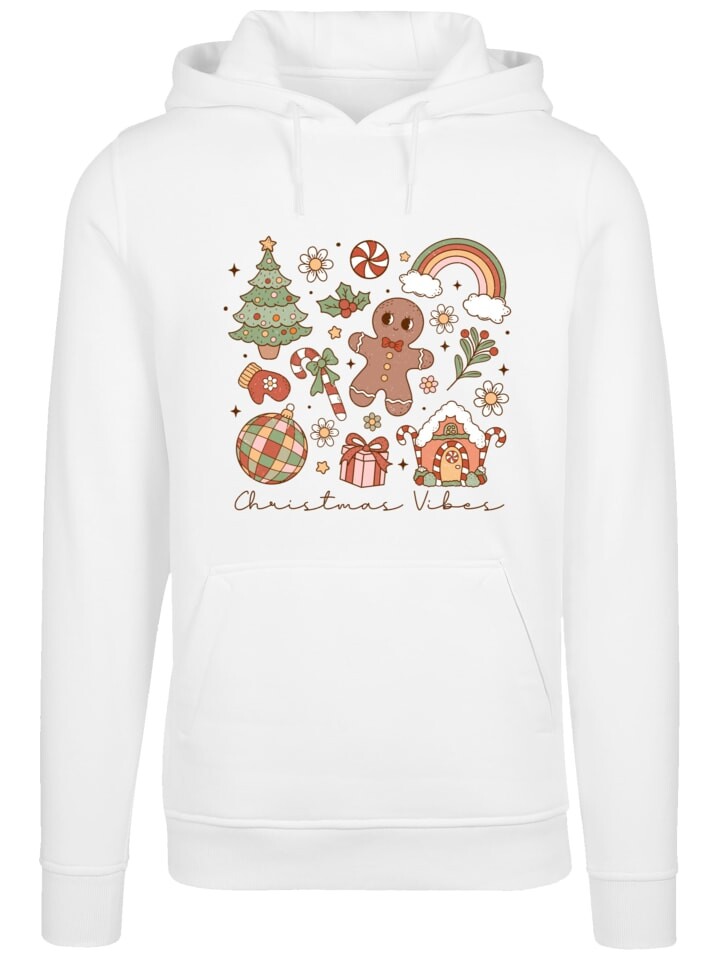 

Пуловер F4NT4STIC Hoodie Christmas Vibes Cozy Cute Winter, белый