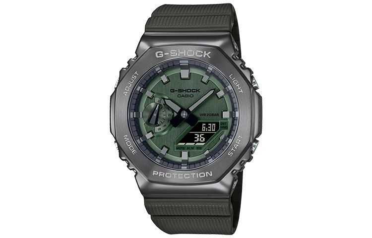 

CASIO Мужские часы серии Full Metal Green GM-2100B-3AJF