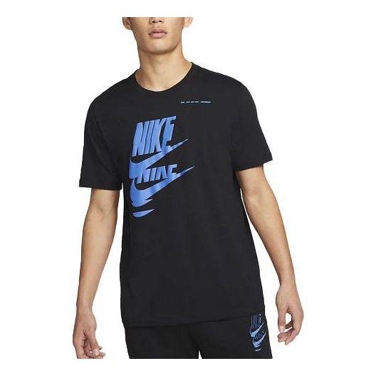 

Футболка Men's Nike Chest Creative Printing Short Sleeve Black T-Shirt DM6378-010