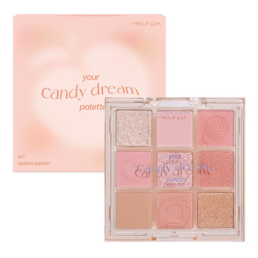 

Meilinda Палитра Your Candy Dream 5,4 г 01 Хлопок Персик, Cotton Peach