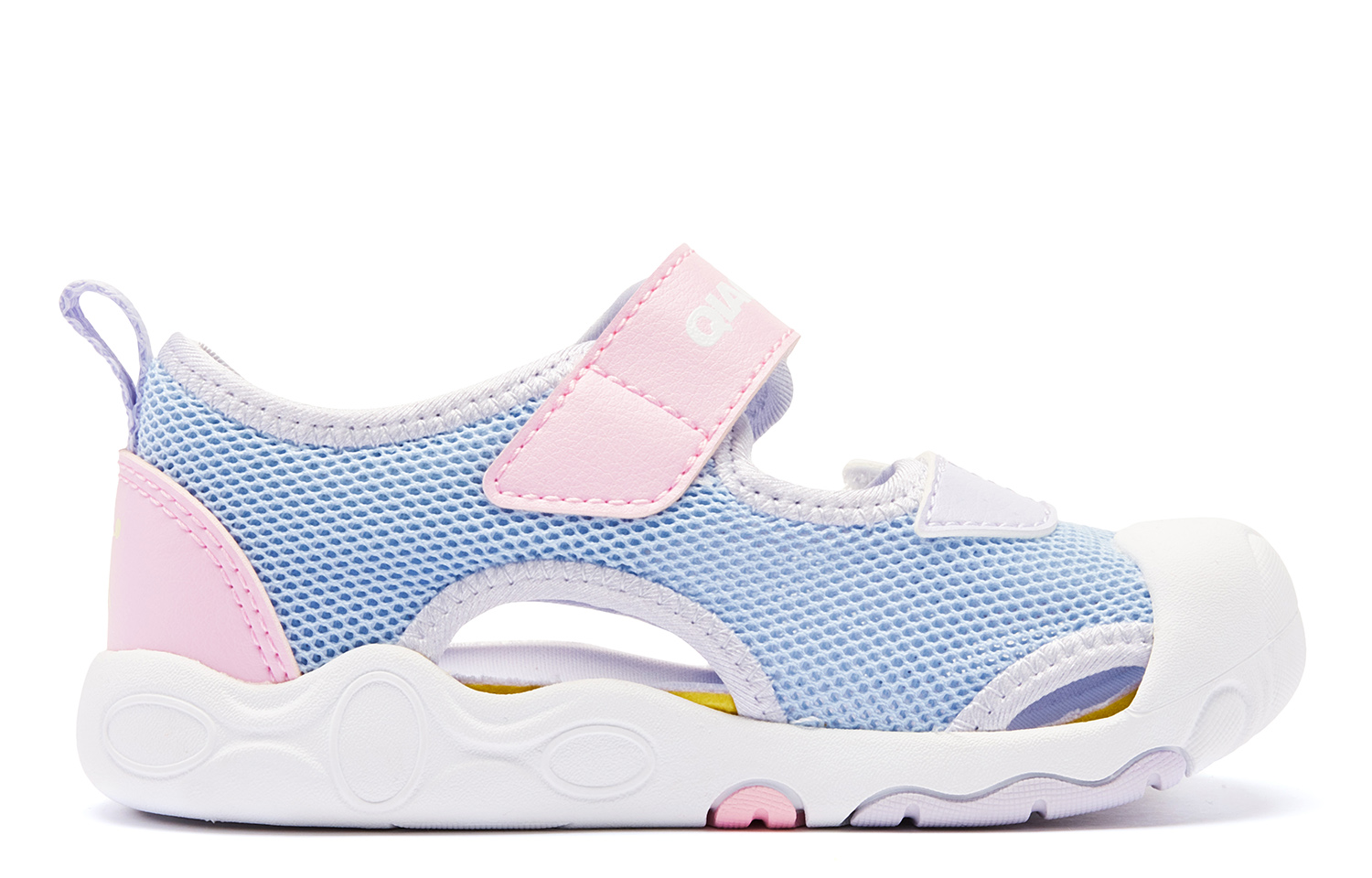 QIAODAN Износостойкие низкие детские туфли с амортизацией Blue Pink Infant And Toddler — фото 3