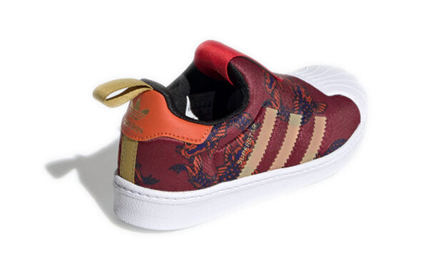 Кроссовки суперзвезда 360 c Adidas, красный — фото 4