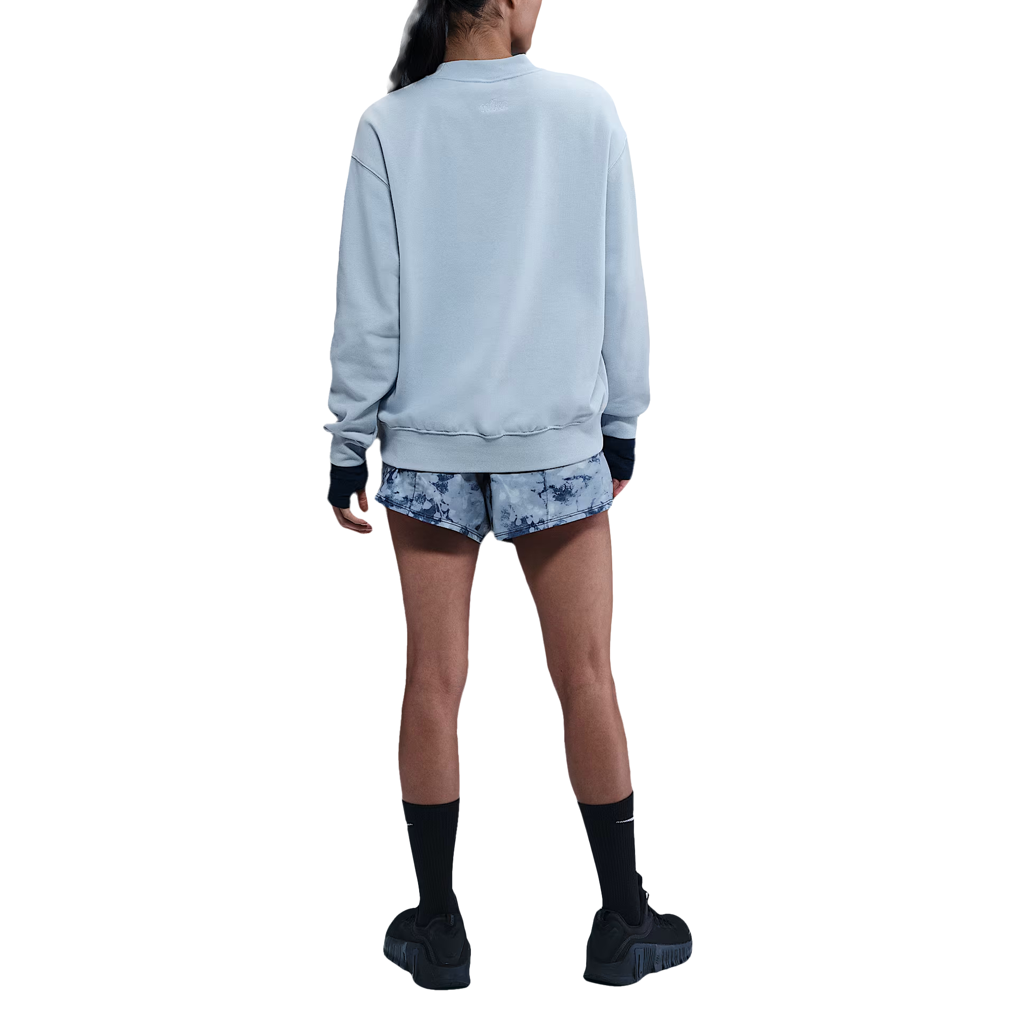 Толстовка Dri Fit Swoosh для женщин Nike, light amori blue/white — фото 4
