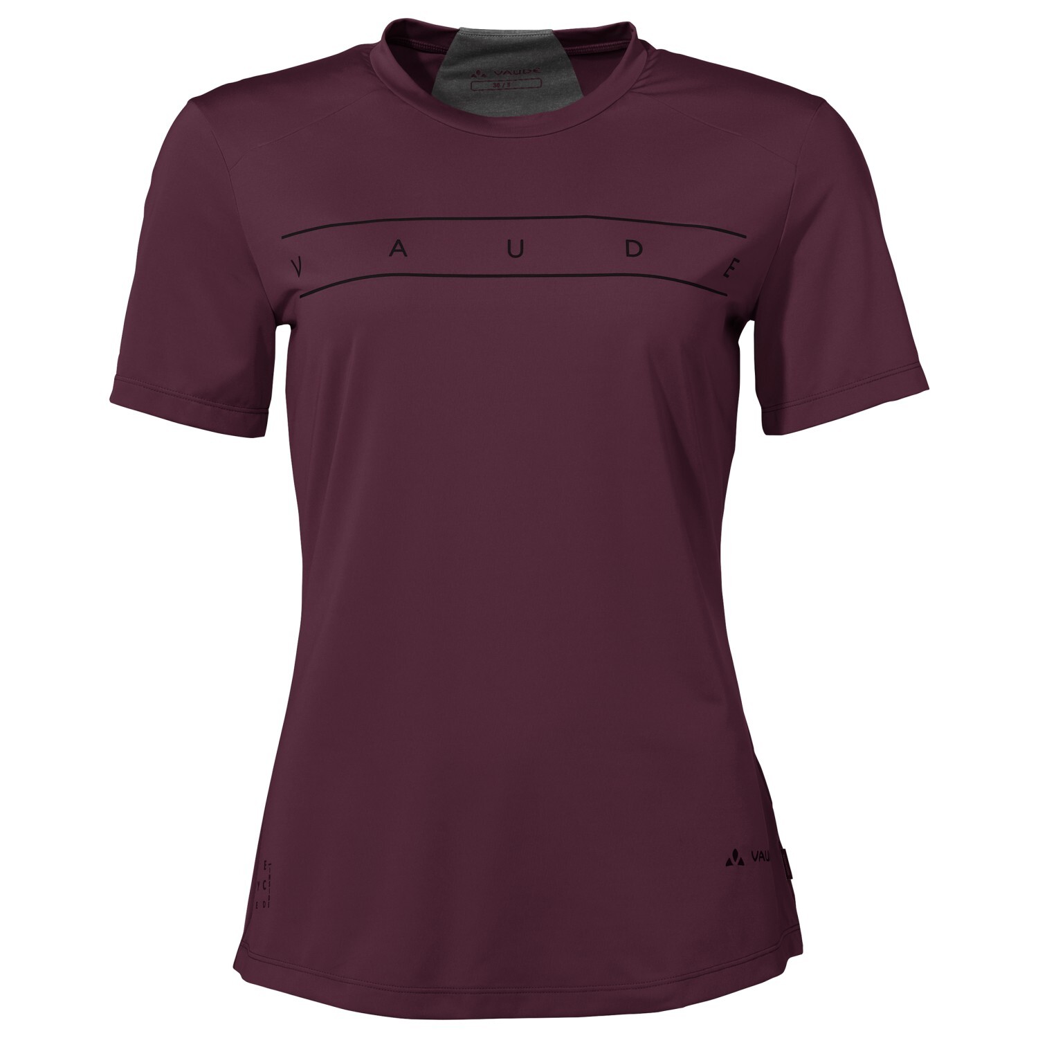 

Функциональная рубашка Vaude Women's Qimsa Logo Shirt, цвет Cassis