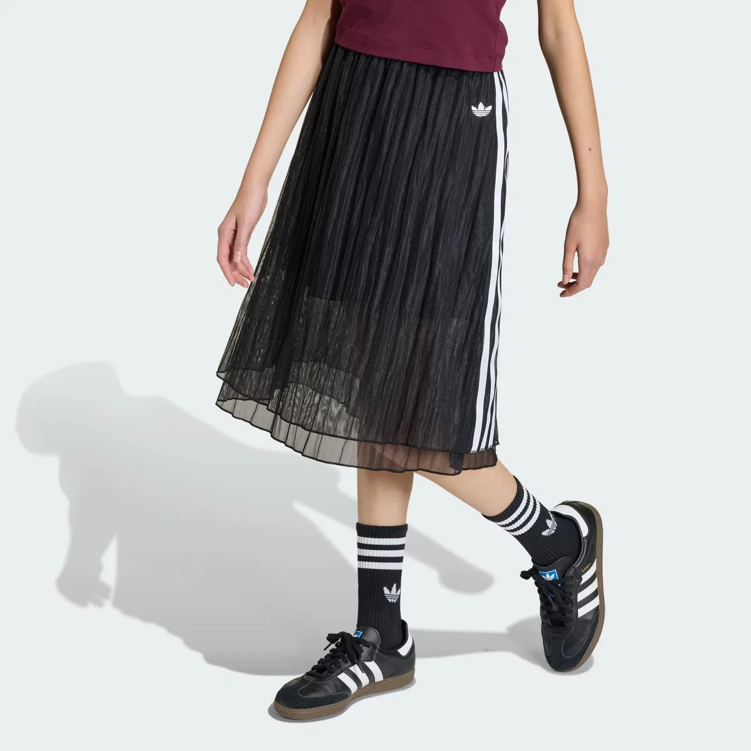 Юбка Adidas Originals черного цвета — фото 2