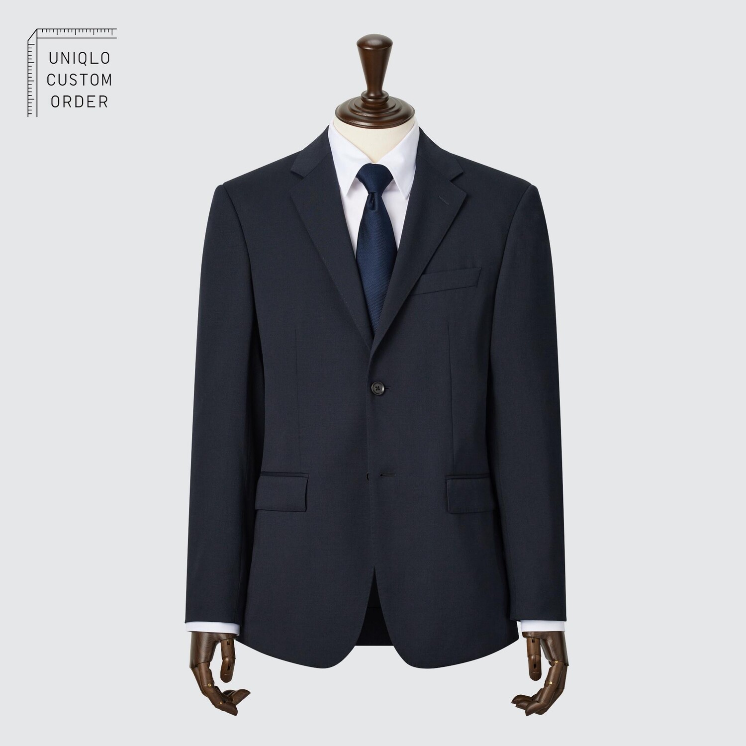 

Куртка UNIQLO из эластичной шерсти, темно-синий