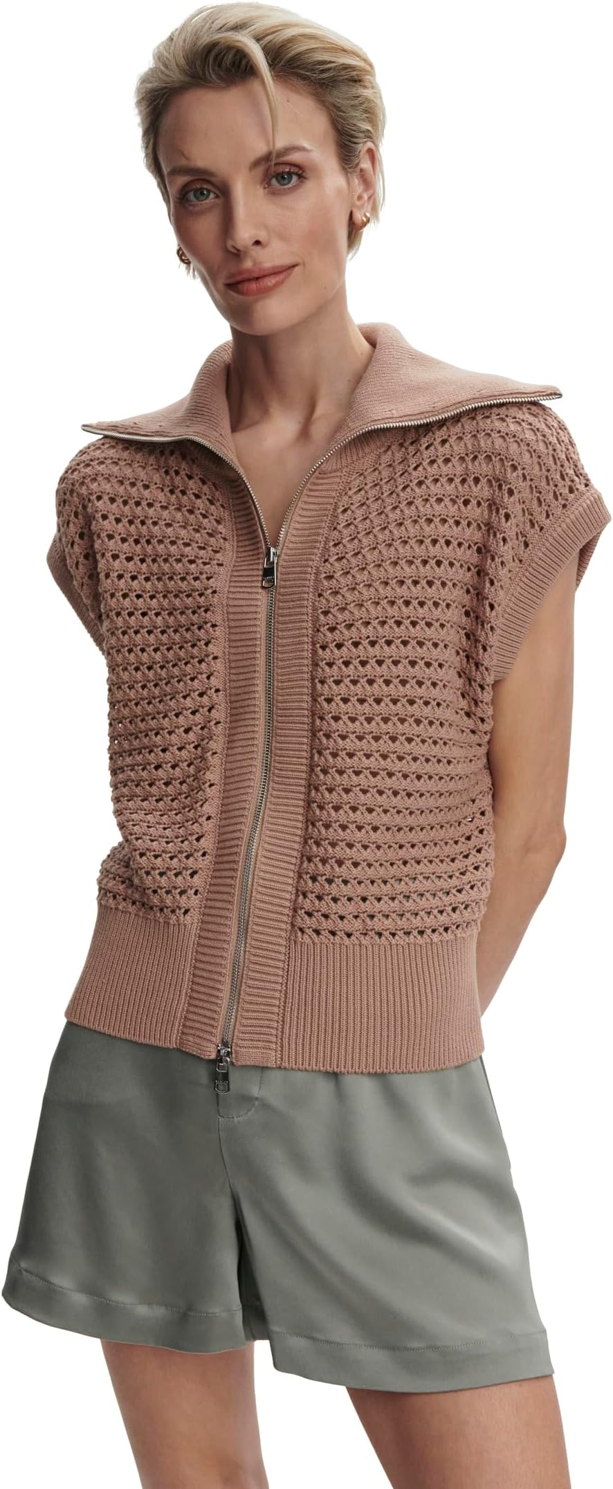 

Толстовка Varley Liliana Knit Gilet, цвет Chanterelle