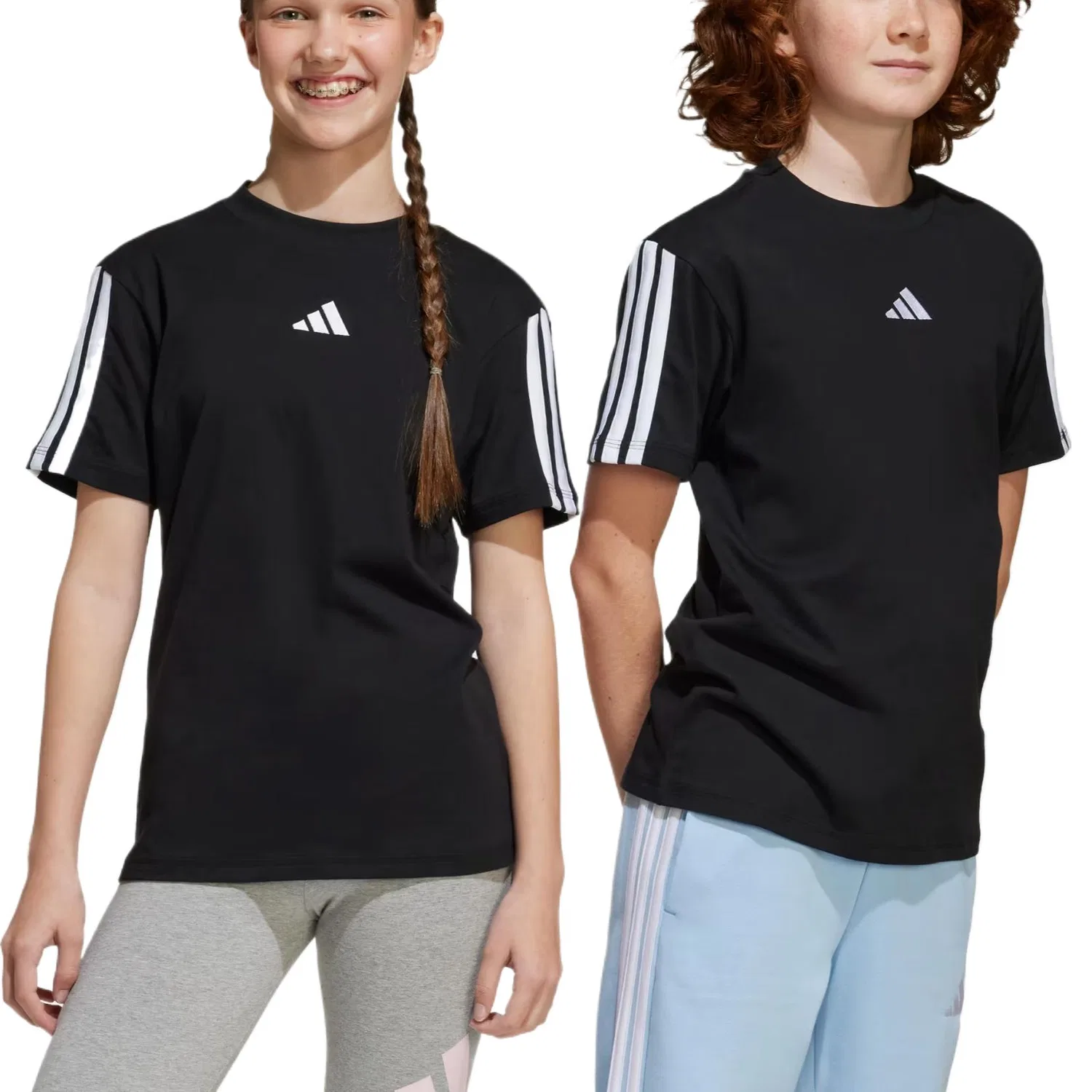 Футболка ESSENTIALS SS25 Black/White Kids' Adidas — фото 2
