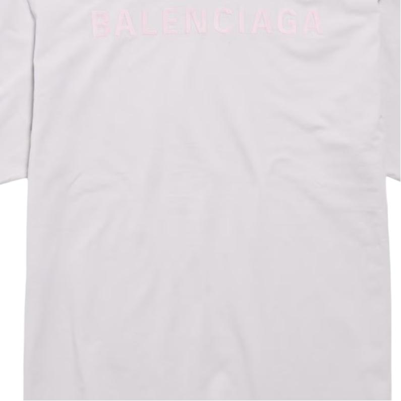 Футболка с принтом на спине Regular Fit мужская Balenciaga, светло-розовый — фото 3