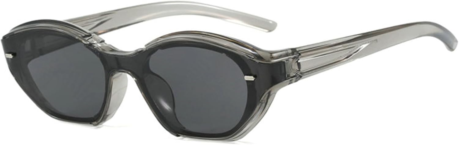 

Willochra Модные солнцезащитные очки «кошачий глаз» для женщин, толстые овальные, винтажные, в стиле Y2K, футуристические солнцезащитные очки для женщин, защита от ультрафиолета UV400, C5