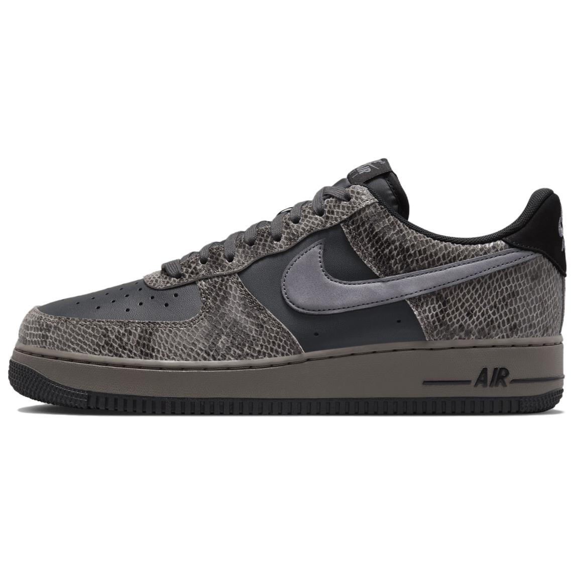 

Кроссовки Air Force 1 Low Off Noir Snakeskin Nike, Black Gray