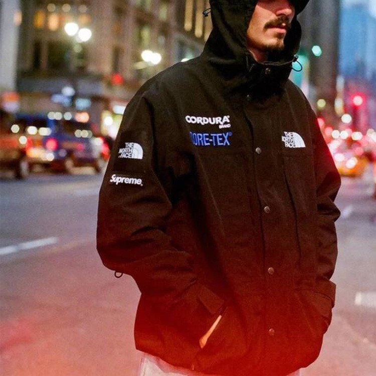 Куртка унисекс North Face X Supreme, черный — фото 3