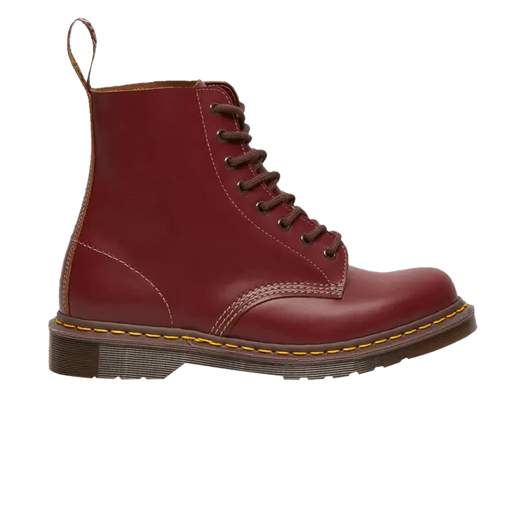 

Ботинки Dr. Martens 1460 Vintage Made In England Lace Up Boot Oxblood Quilon, красный