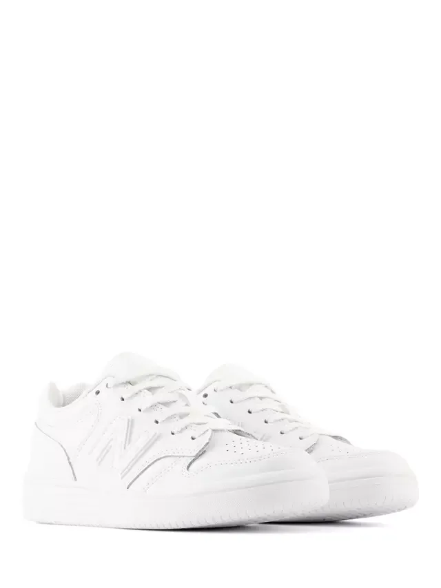 Детские кроссовки на шнуровке 480, белые New Balance — фото 3