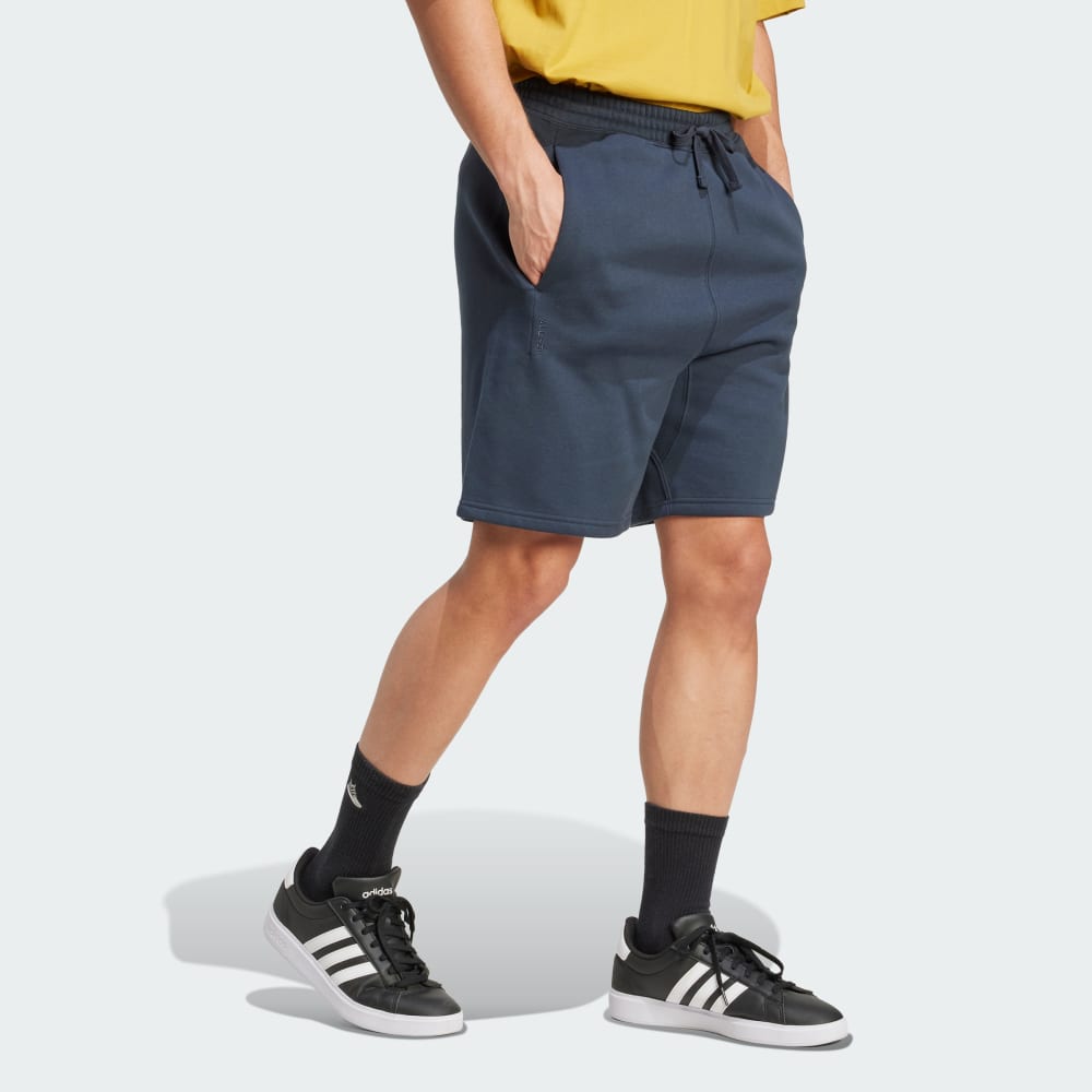 Шорты Adidas ALL SZN Fleece Shorts, цвет Aurora Ink — фото 3
