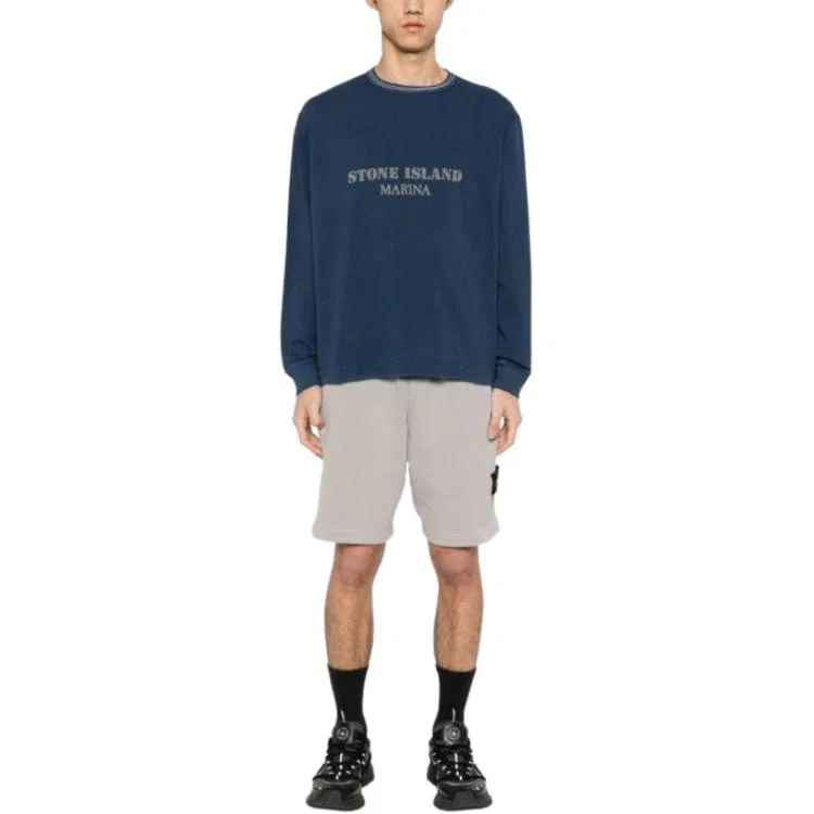 Свитшот мужской Stone Island Royal Blue — фото 4
