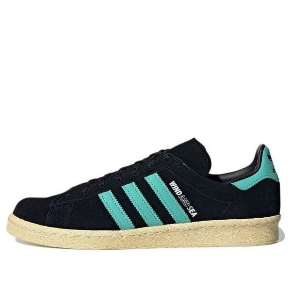 

Кроссовки atmos x wind and sea campus 80s 'black blue' Adidas, черный