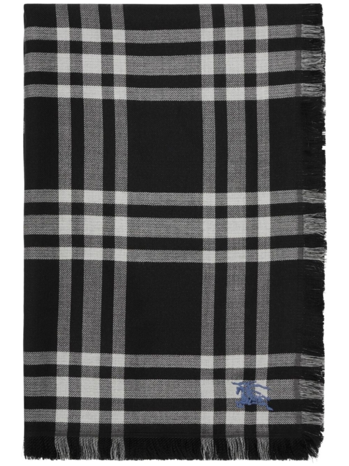 

Burberry двусторонний шарф в клетку, черный