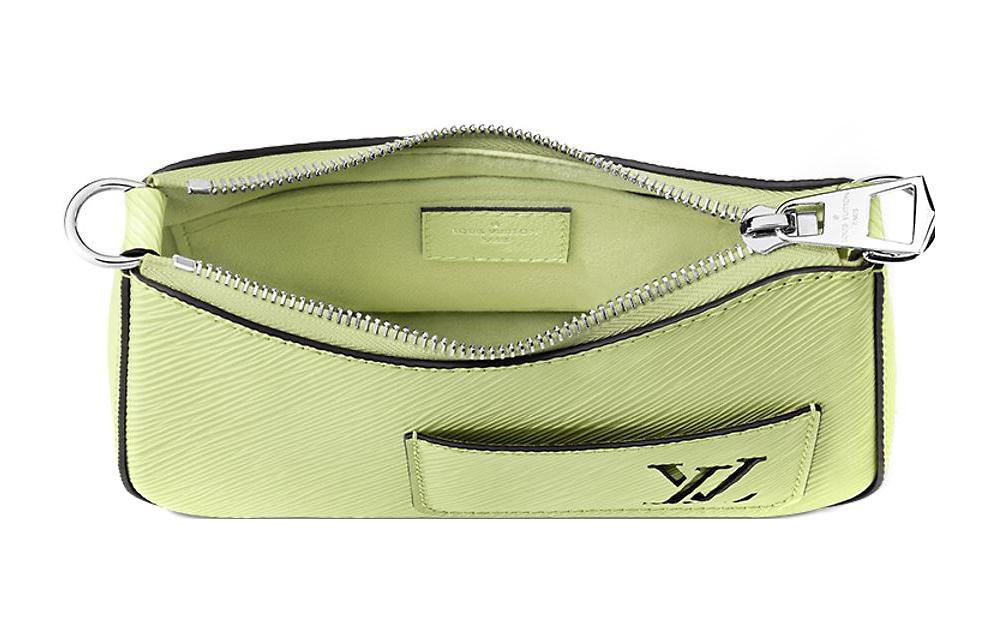 LOUIS VUITTON Сумка через плечо MARELLINI Epi Grain Cow Leather, портативная кроссбоди женская Green — фото 4