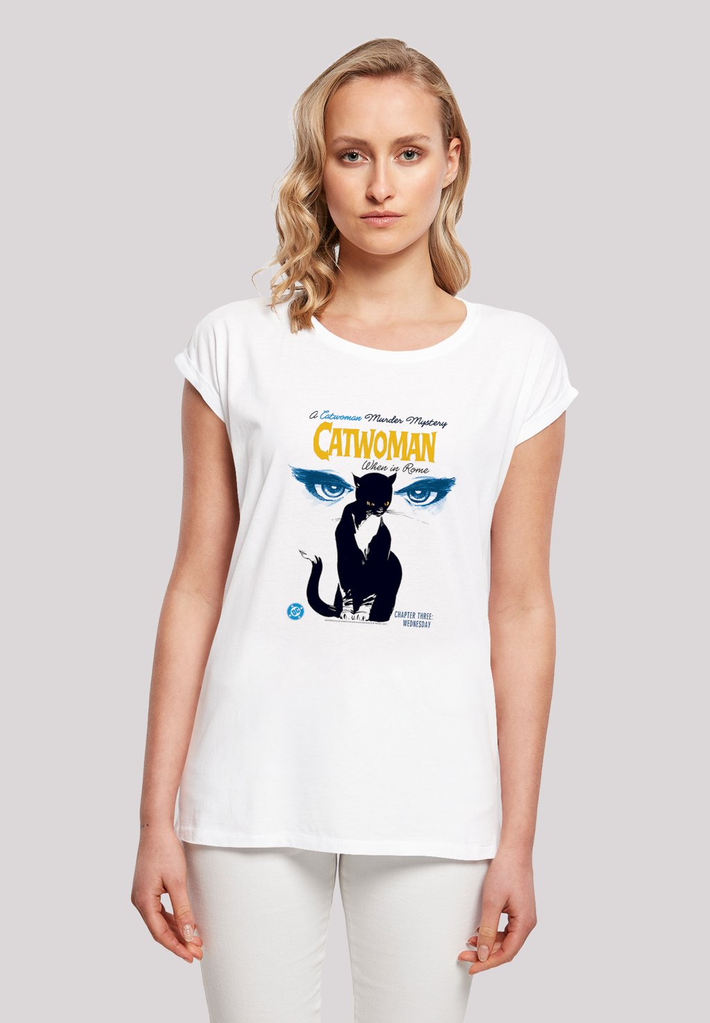 

Футболка с принтом DC COMICS BATMAN CATWOMAN WHEN IN ROM F4NT4STIC, белый