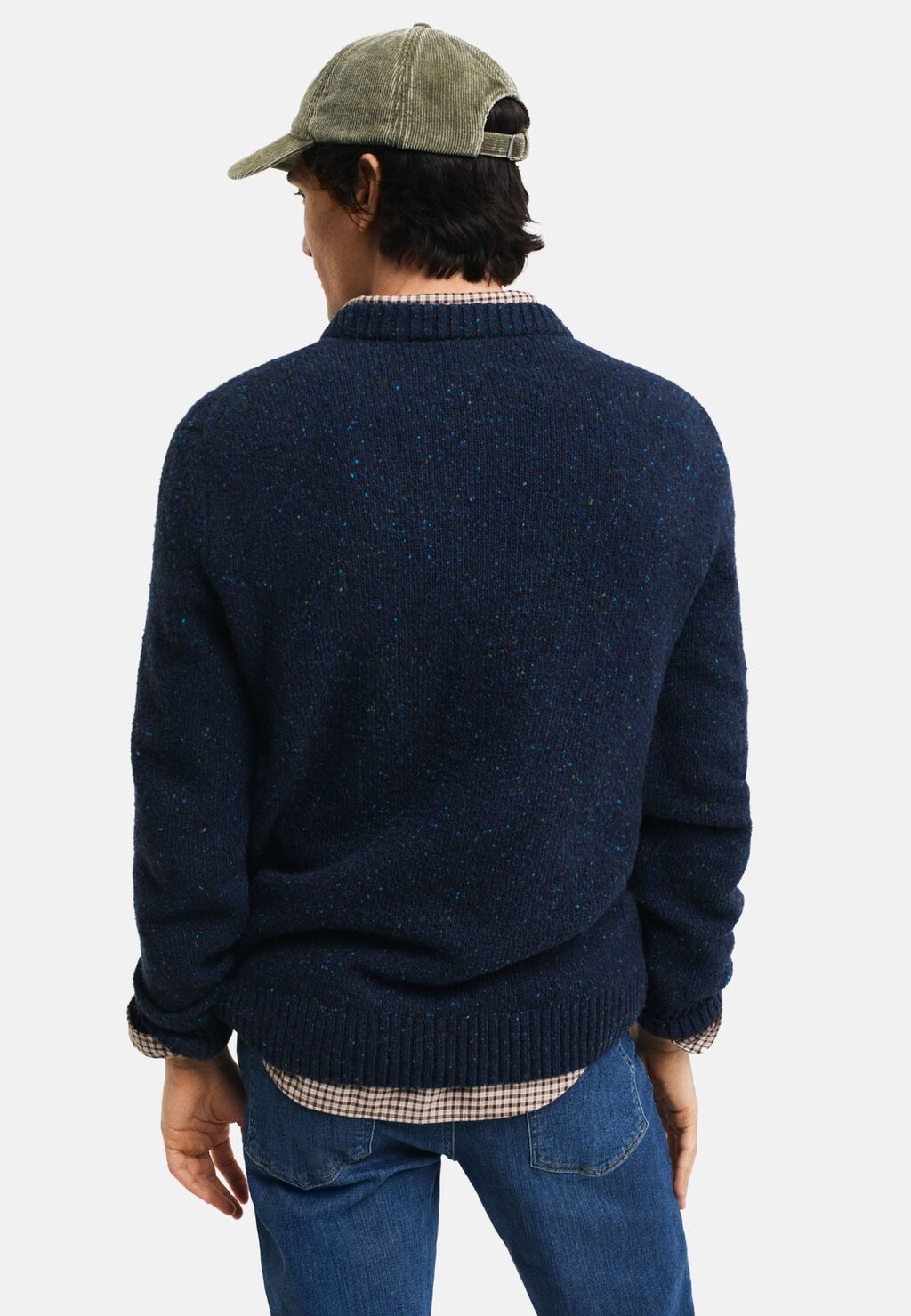 

Джемпер NEPS C NECK GANT, темно-синий