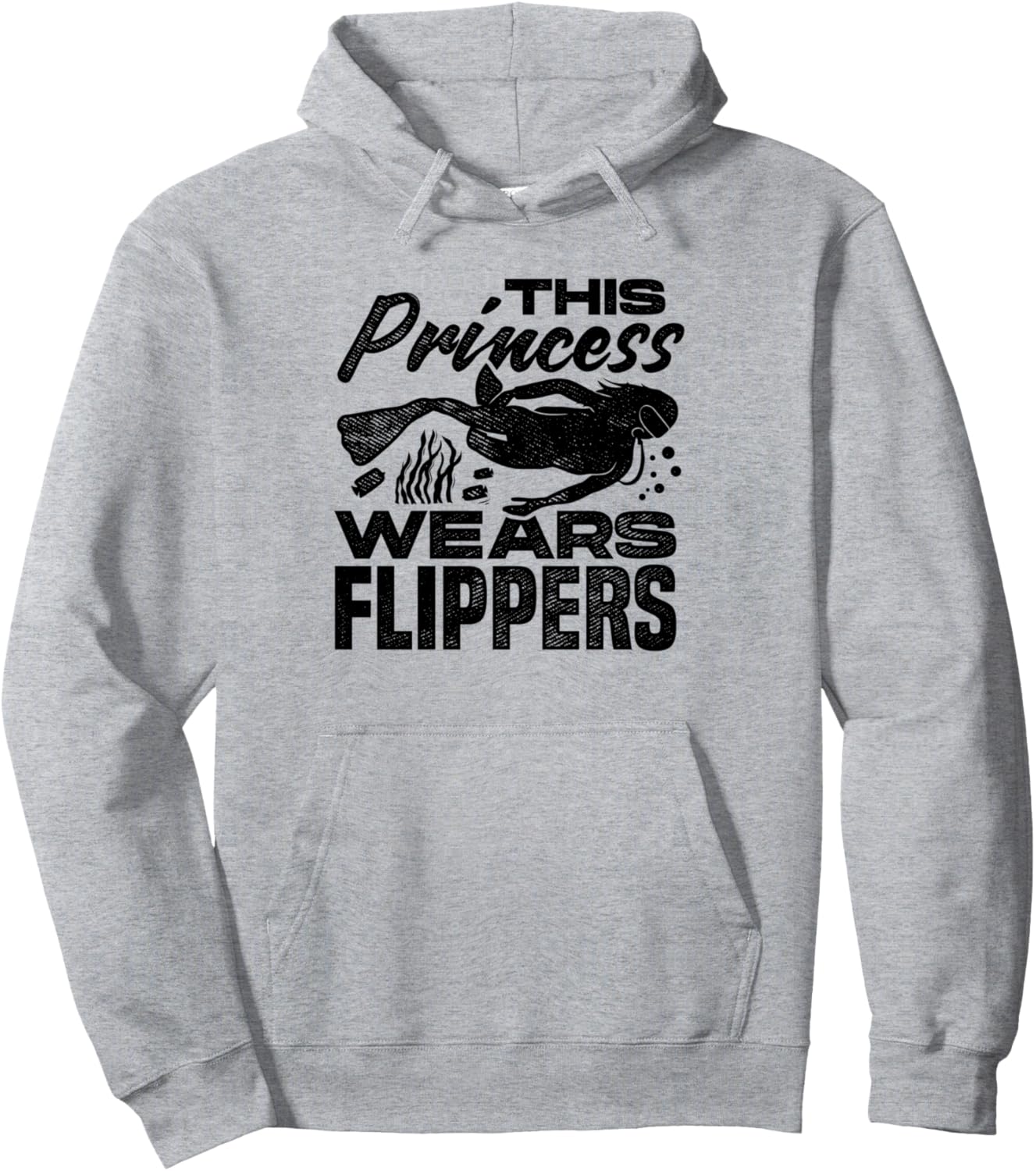 

Этот принц носит ласты, толстовка для дайвинга и сноркелинга Snorkel Gift Idea Diving Snorkeler Apnoe Diver, серый