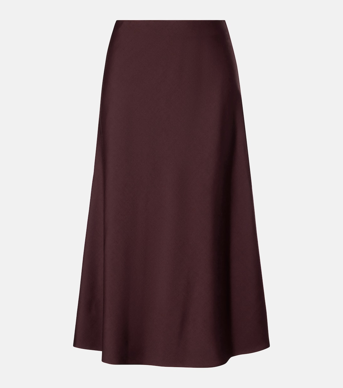 

Юбка миди из смесовой шерсти Brunello Cucinelli, Red Wine