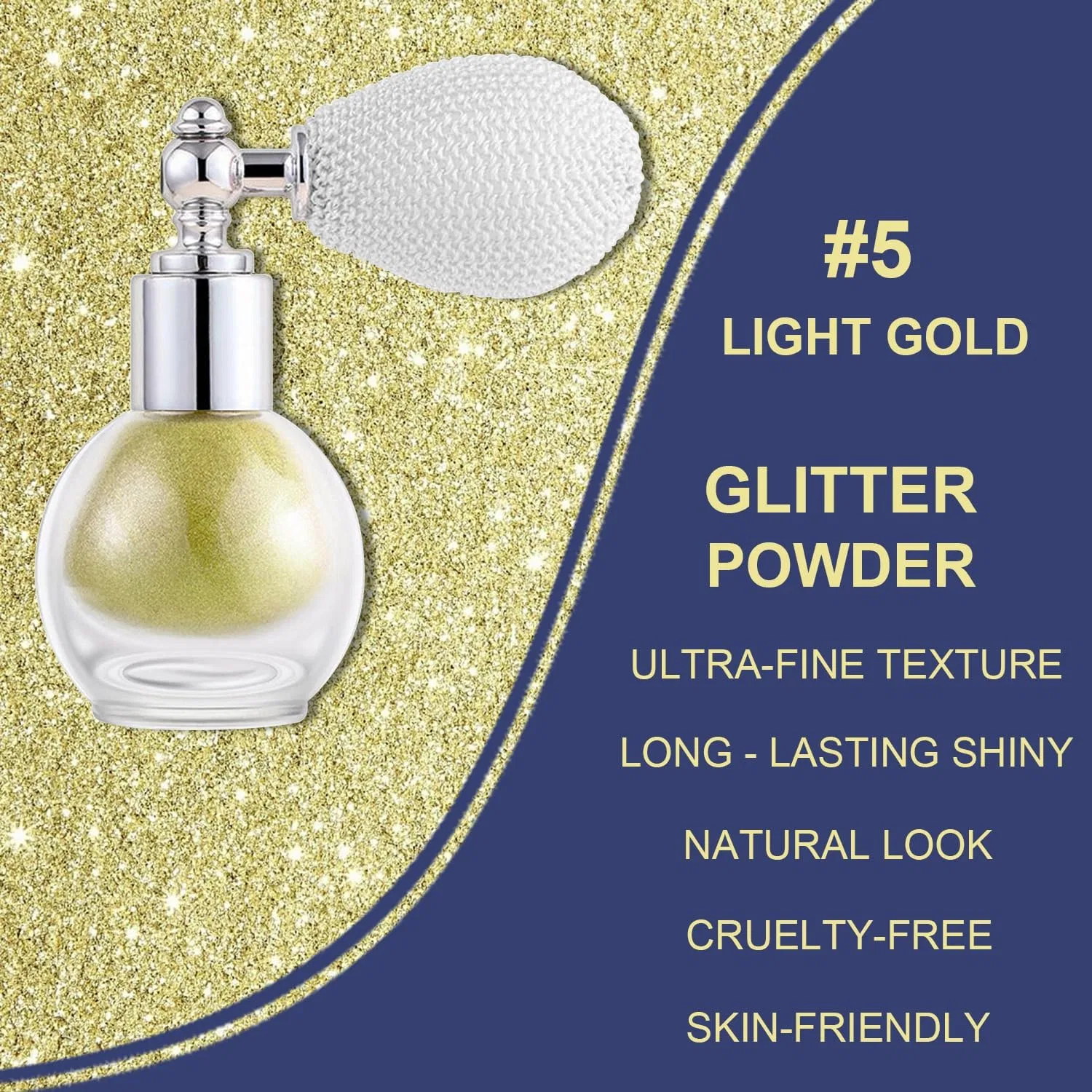 Блеск для тела и лица GLSFACE Light Gold — фото 3