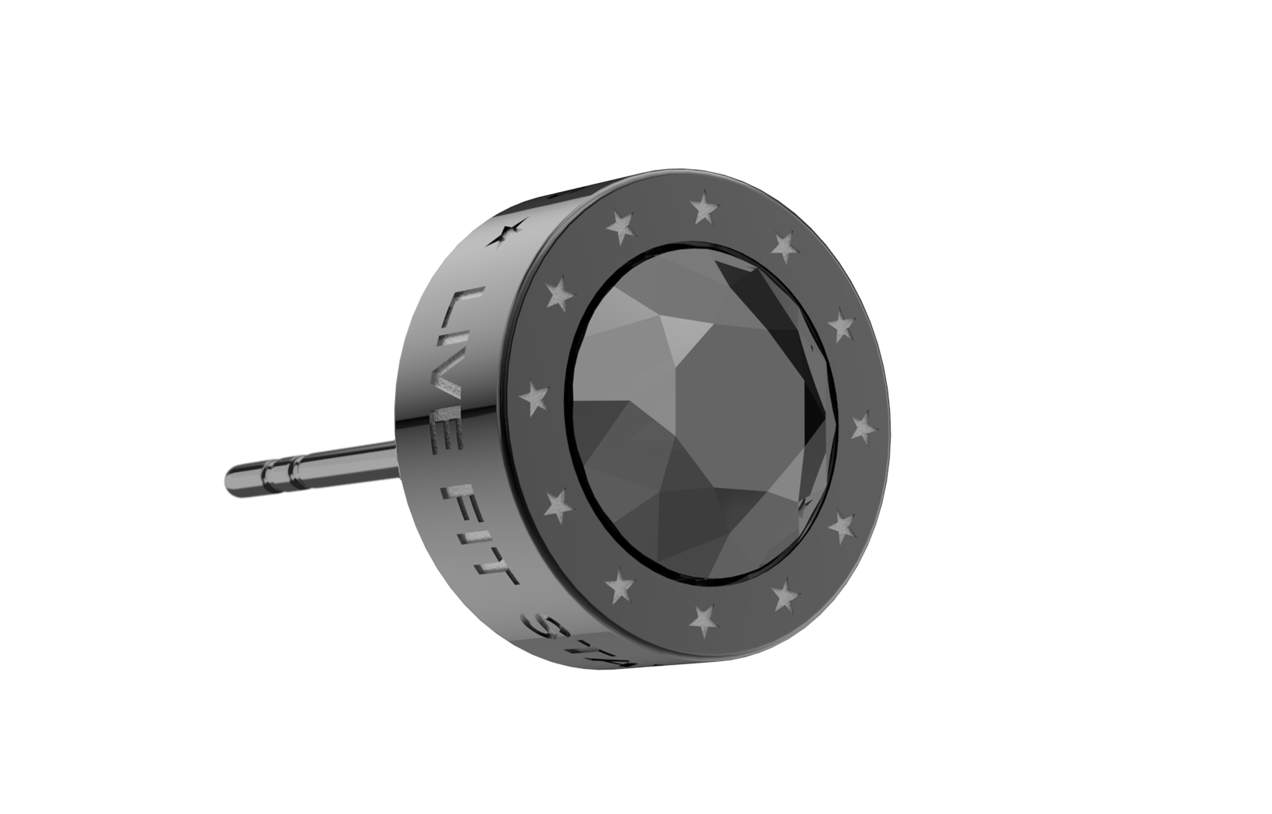 

RAWNESS Титановые стальные серьги-гвоздики унисекс silver gold black diamond