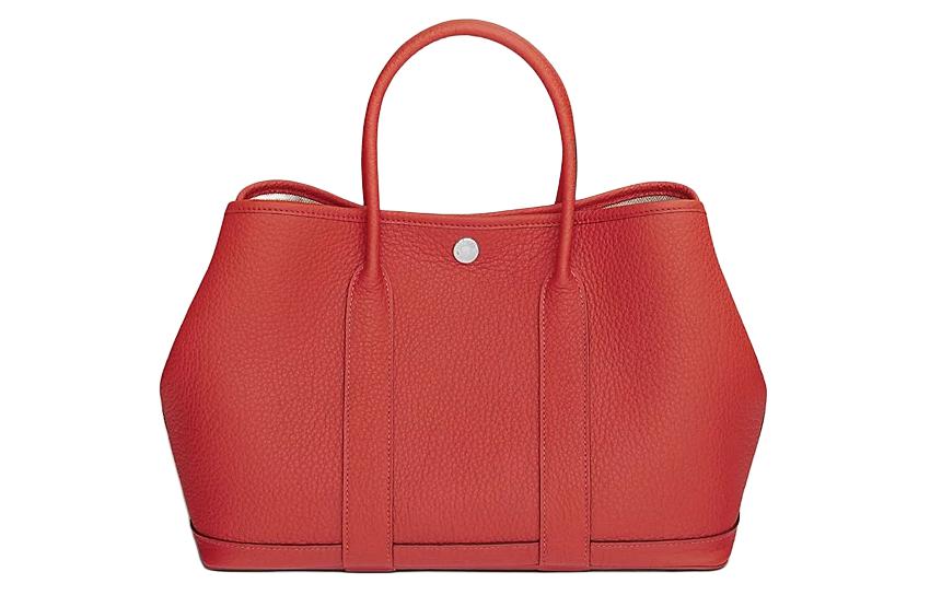 

HERMES Сумка-шоппер Garden Party Negonda Calfskin женская 9M Sanguine ярко-красная