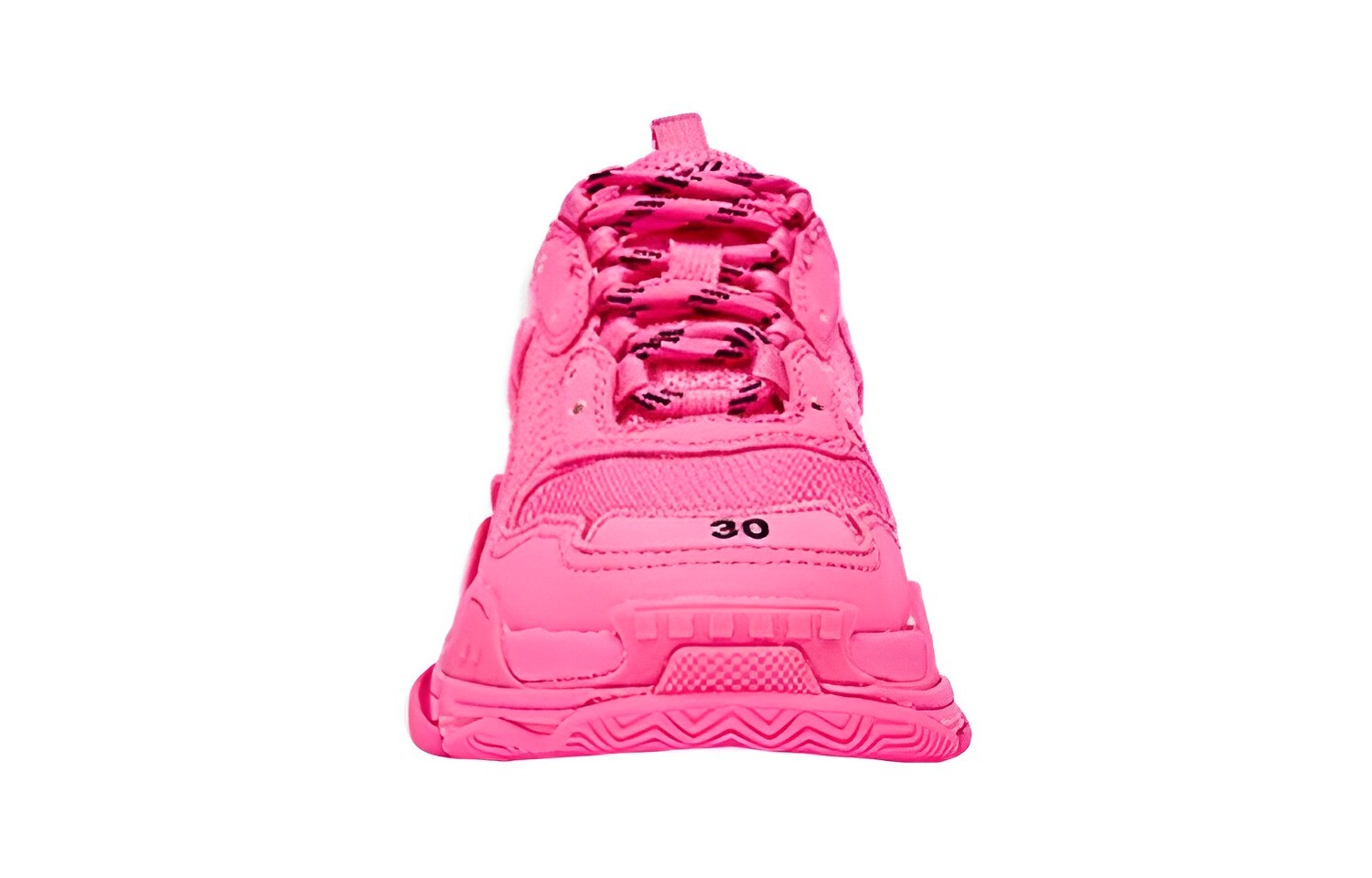 Кроссовки Triple S для детей «Флуоресцентно-розовые» Balenciaga — фото 4