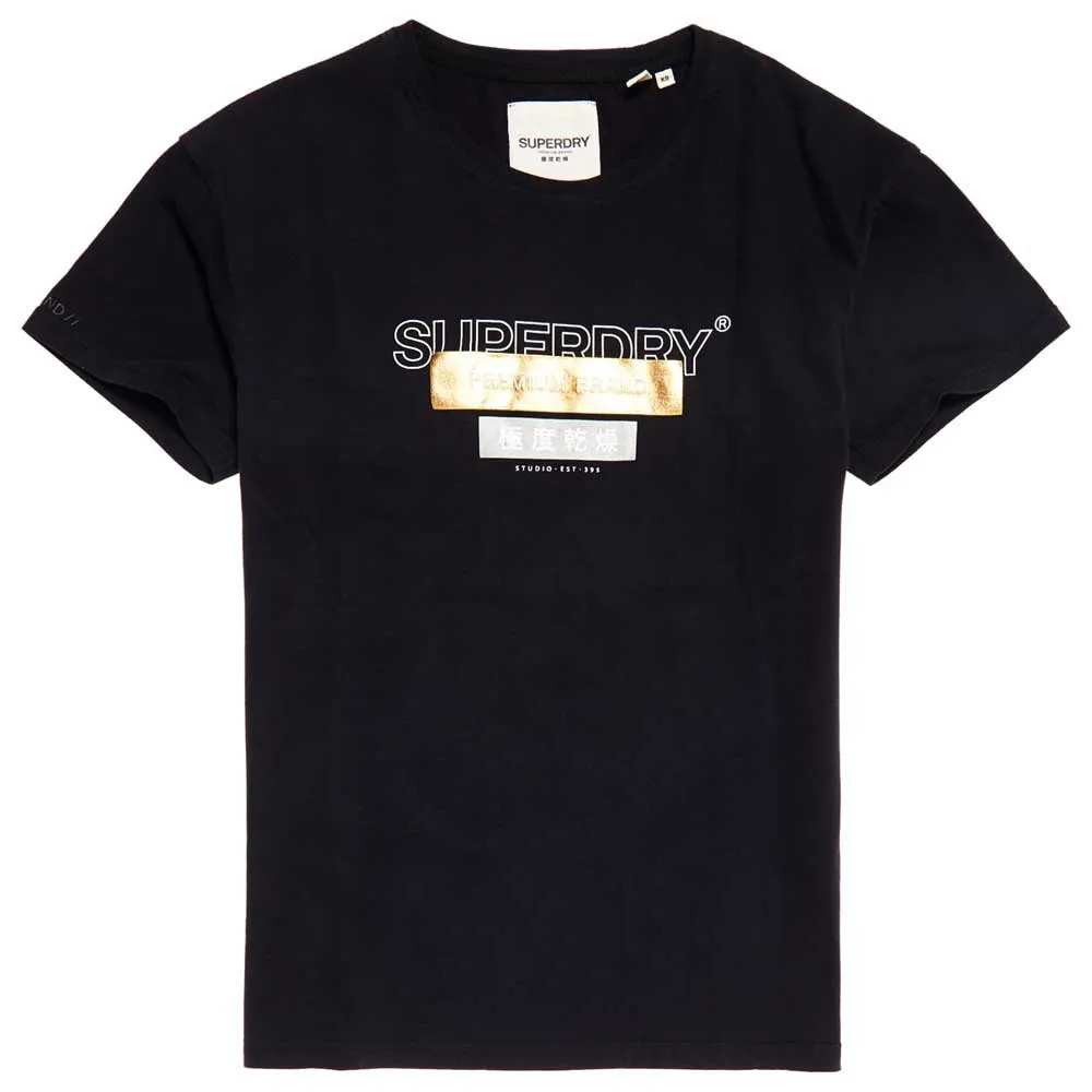 

Футболка Superdry Premium Brand Patch Portland, черный