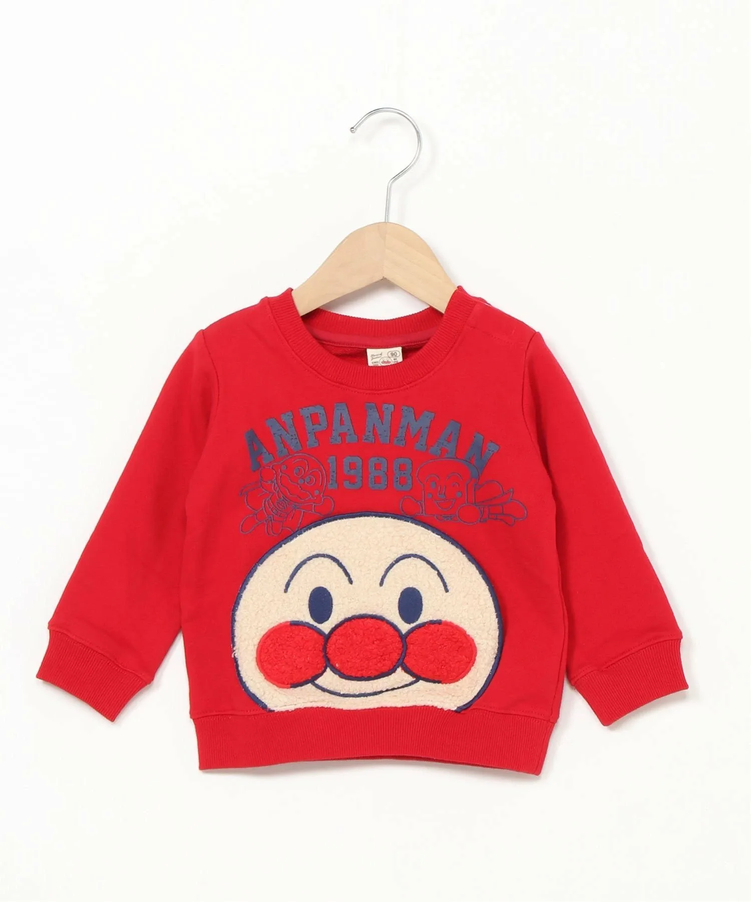 Детская коллекция ANPANMAN / Толстовка с аппликацией и карманом (K)BIG Anpanman Kids Collection, Red