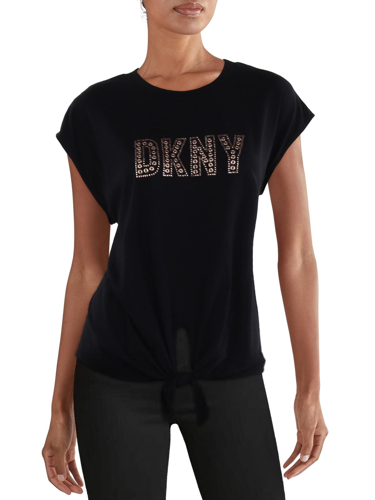 

Женская футболка с графическим логотипом Grommet DKNY, черный