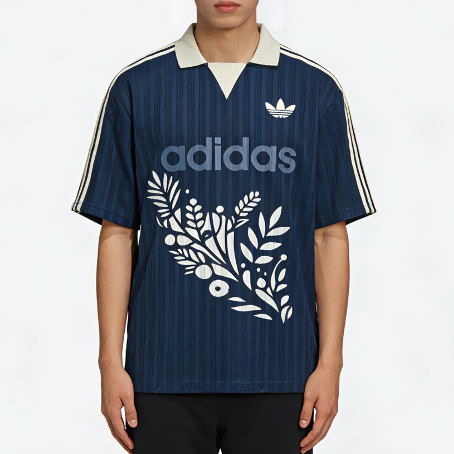 Футболка мужская Marine Blue, прямой крой Adidas Originals — фото 4