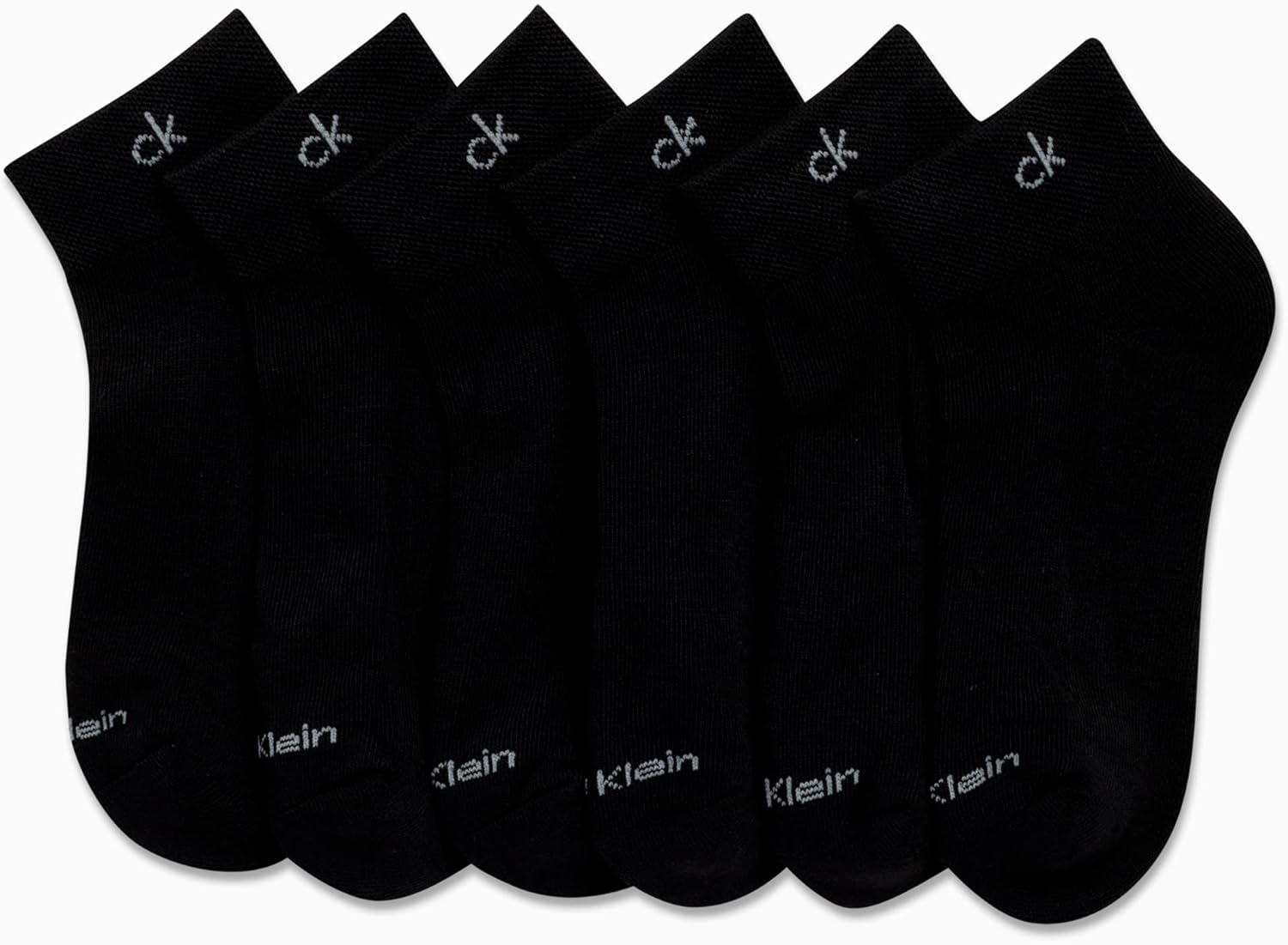 Женские носки Calvin Klein Quarter Socks, 12 пар, с амортизацией, для спорта, бега, спортзала, носки Quarter Sock, Black — фото 2