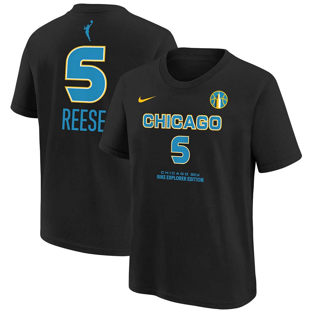 

Черная футболка унисекс с именем и номером проекта WNBA Nike Angel Reese Chicago Sky 2024, цвет Wnb Black