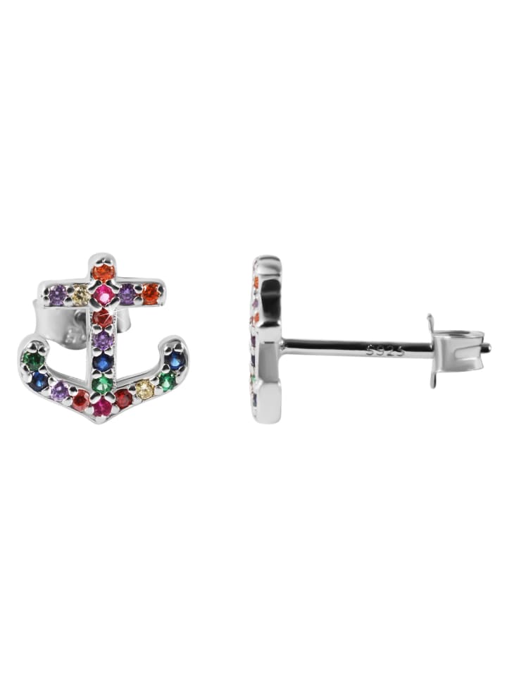 

Adeliás Женские серьги - серьги-гвоздики из серебра 925 пробы с кубическим цирконием в серебряной оправе