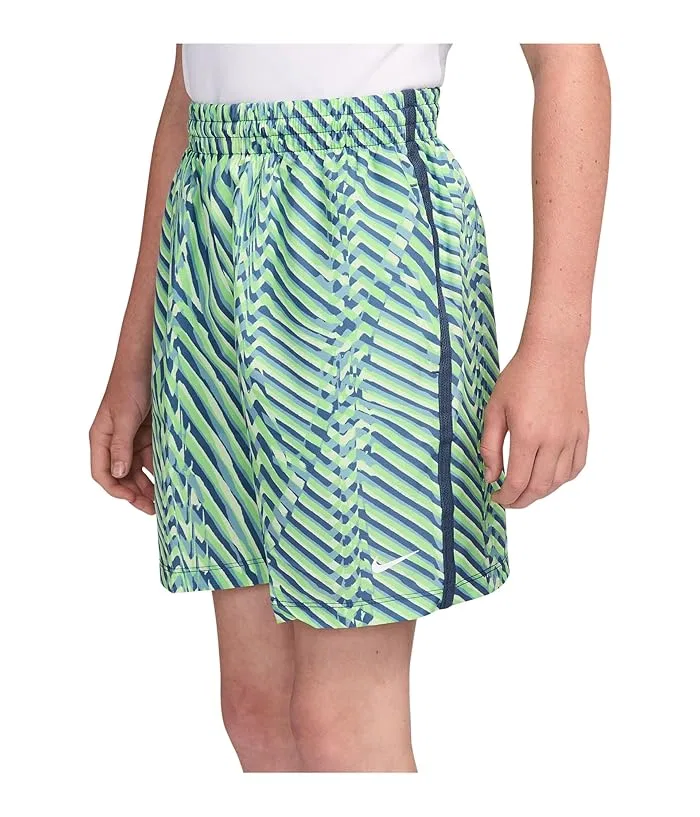 Шорты Nike Kids Dri-FIT Multi Short Woven Bold, Light Liquid Lime/Mystic Navy/White — фото 2