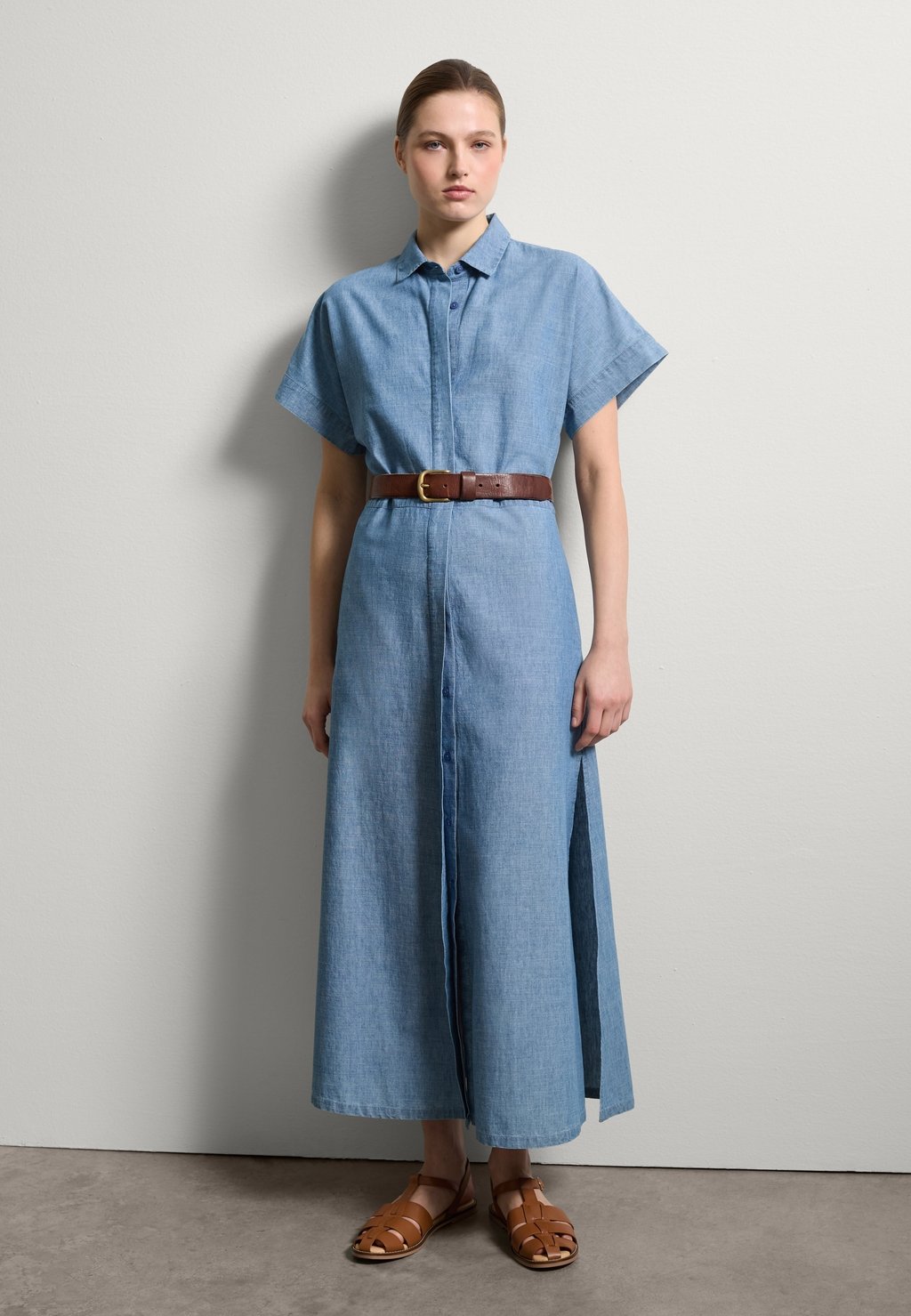 

Джинсовое платье FLUID - Maxi dress Stefanel, светло-голубой