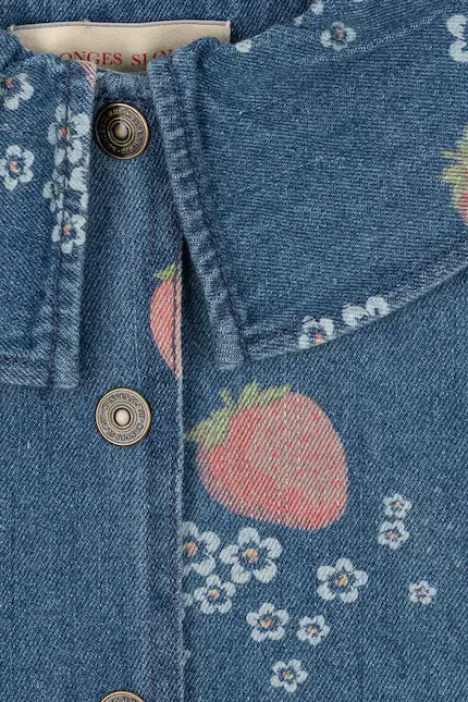 Куртка джинсовая MAGOT COLLAR JACKET Konges Sløjd, синий — фото 3