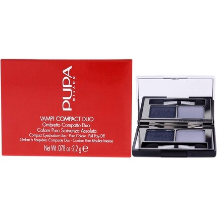 

Тени для век Vamp Compact Duo 012 Магнитный синий, Pupa