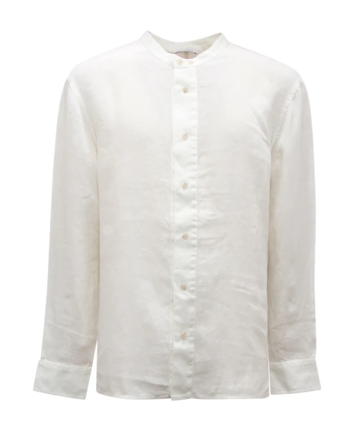 

Корейская льняная рубашка, модель 24ec1m0g0713619 Paolo Pecora, белый