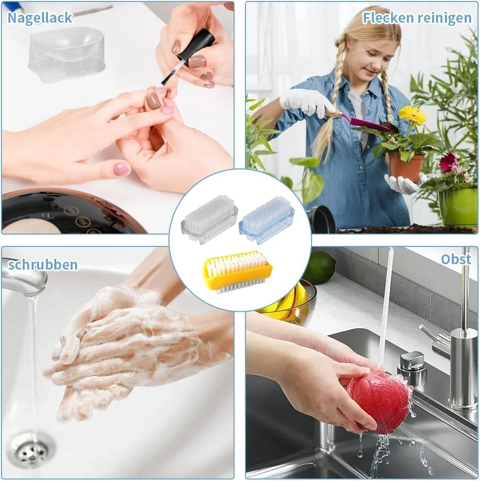 Двусторонние щетки для ногтей для чистки рук Zegnuem — фото 3