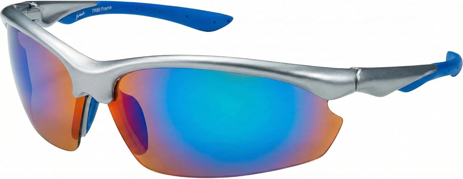 

Поляризованные спортивные солнцезащитные очки JiMarti P52 – легкие, с оправой из материала TR90 и защитой от УФ-излучения UV400, идеально подходят для бега, езды на велосипеде, рыбалки и гольфа, Grey & Blue