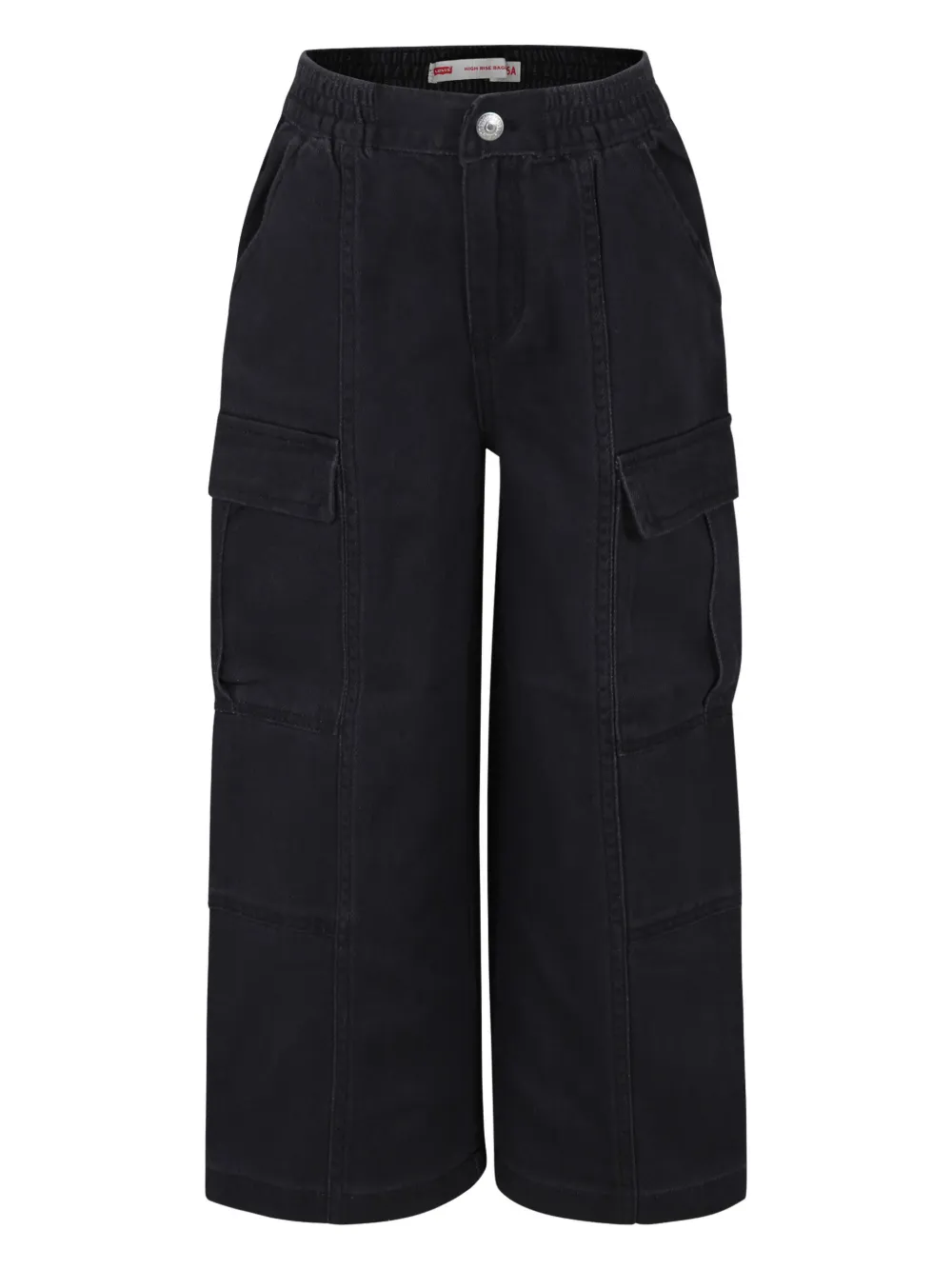 

Широкие джинсы с нашивкой-логотипом Levi's Kids, серый