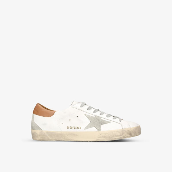 

Кожаные низкие кеды superstar с аппликацией в виде звезд Golden Goose, коричневый
