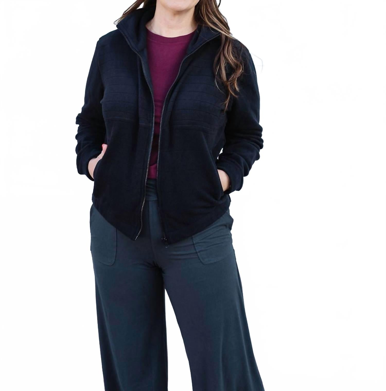 

Флисовая куртка Starla черного цвета Mono B, черный