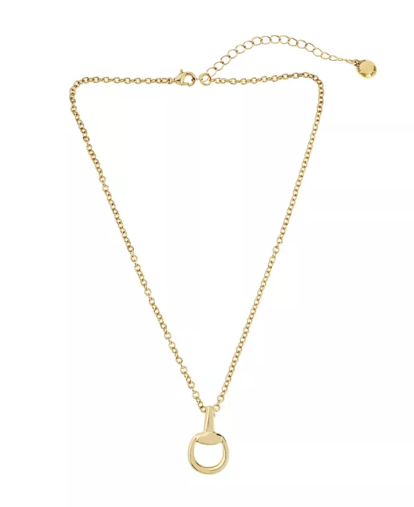 

Золотая подвеска в виде студенческого звена Steve Madden, gold